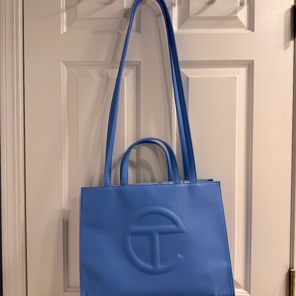 Telfar Medium Shopping Bag Cerulean Blue - Picture 2 of 13